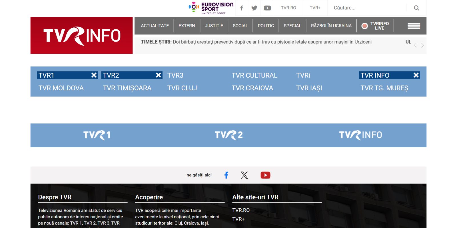 Programul TV — canalele comparate unul lângă altul
